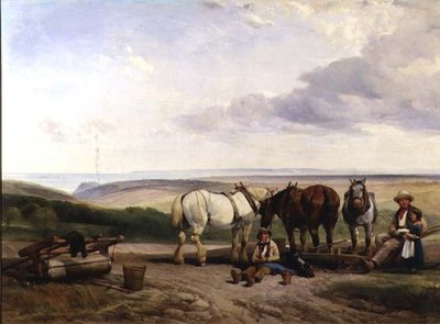 El lado sur del valle de Ecclesborne, cerca de Hastings, East Sussex de Henry Brittan Willis