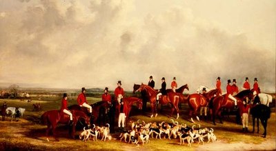 La reunión de los sabuesos, c.1845 de Henry Calvert