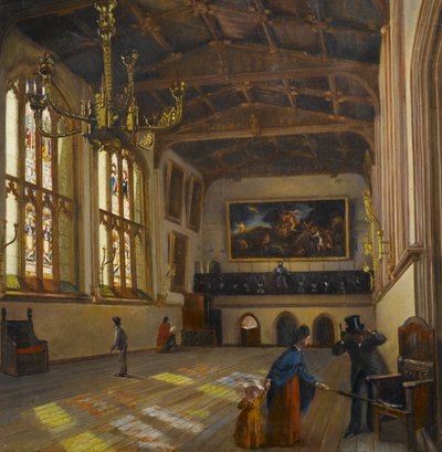 Interior del Salón de Santa María, Coventry, 1873 de Henry Carter