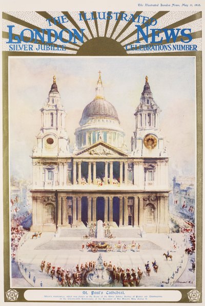 Jubileo de Plata del Rey Jorge V en la Catedral de San Pablo de Henry Charles Brewer