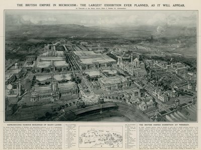 El Imperio Británico en microcosmos (litografía) de Henry Charles Brewer