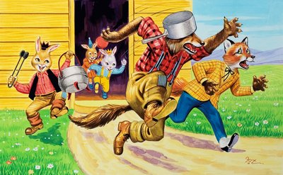 Hermano Conejo, amigos y cacerolas de Henry Charles Fox