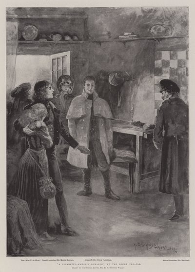 El romance de un fabricante de cigarrillos, en el Court Theatre de Henry Charles Seppings Wright