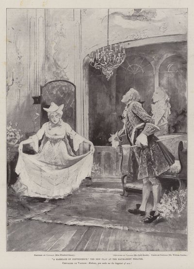Un Matrimonio de Conveniencia, la Nueva Obra en el Teatro Haymarket de Henry Charles Seppings Wright
