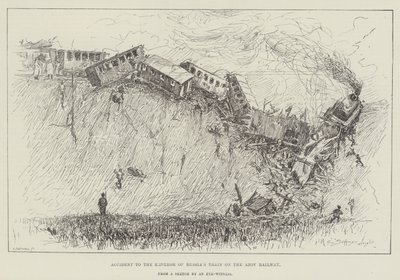 Accidente del Tren del Emperador de Rusia en el Ferrocarril de Azov de Henry Charles Seppings Wright