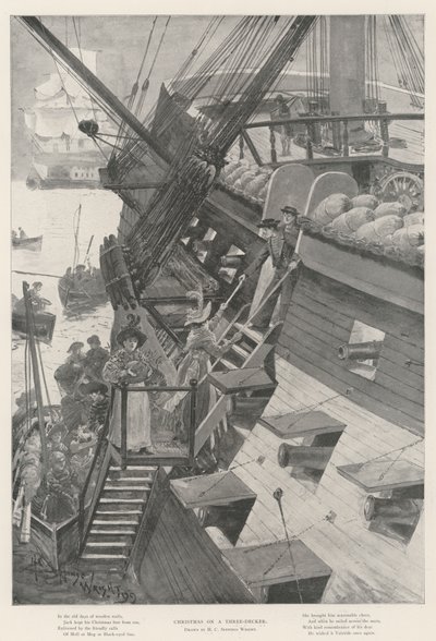 Navidad en un tres puentes de Henry Charles Seppings Wright