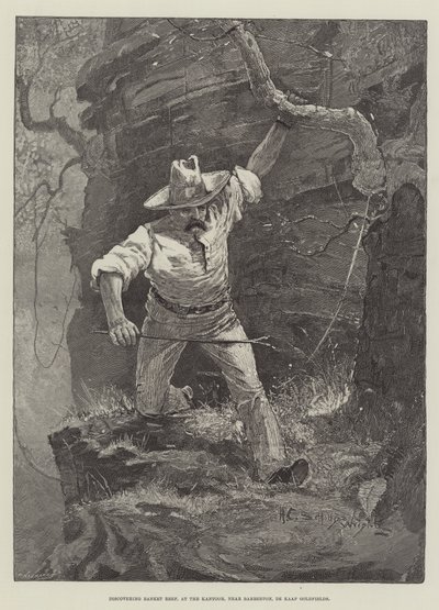 Descubriendo Banket Reef, en el Kantoor, cerca de Barberton, De Kaap Goldfields de Henry Charles Seppings Wright