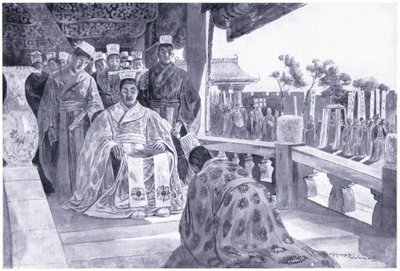 Han Yu presentando su memorial de Henry Charles Seppings Wright
