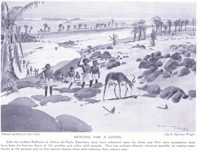 Cazando para vivir, c.1920 de Henry Charles Seppings Wright