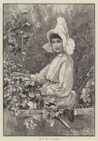 En un jardín de lúpulo de Henry Charles Seppings Wright