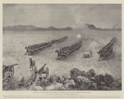 Klip Drift en la mañana del alivio de Kimberley, el General French barriendo al enemigo de Henry Charles Seppings Wright