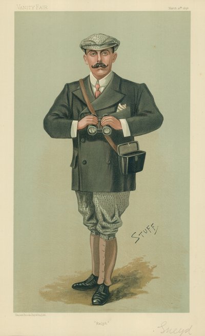 Sr. Ralph Sneyd, Ralph, 10 de marzo de 1898, caricatura de Vanity Fair de Henry Charles Seppings Wright
