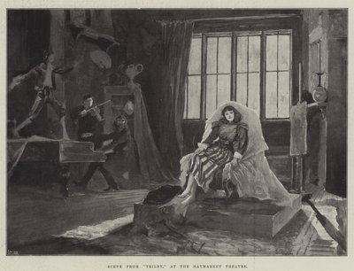 Escena de Trilby, en el Teatro Haymarket de Henry Charles Seppings Wright