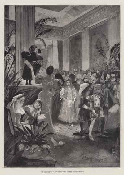 El baile de disfraces infantiles en la Mansion House de Henry Charles Seppings Wright