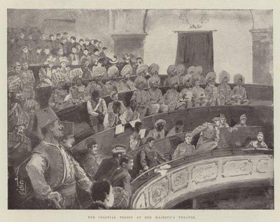 Las tropas coloniales en el Teatro de Su Majestad de Henry Charles Seppings Wright