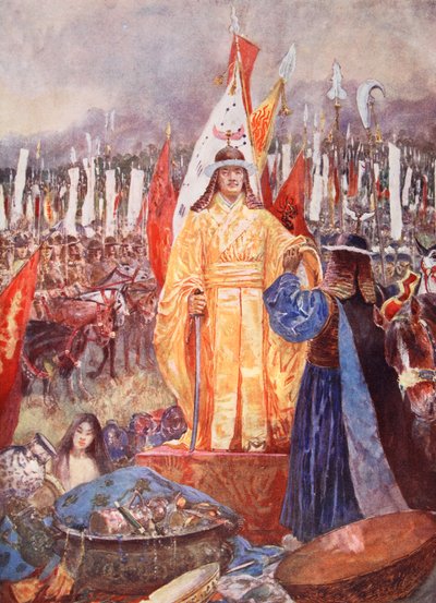 El Gran Mariscal Proclamado Emperador en el Campo de Batalla, ilustración de 
