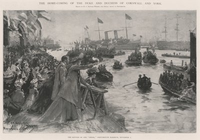El regreso del Duque y la Duquesa de Cornwall y York de Henry Charles Seppings Wright