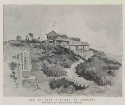 El hospital militar en Chemulpo de Henry Charles Seppings Wright