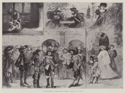 Los mosqueteros, en el Teatro de Su Majestad, Tableaux I, II y III de Henry Charles Seppings Wright