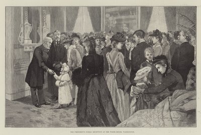 Recepción pública del presidente en la Casa Blanca, Washington de Henry Charles Seppings Wright