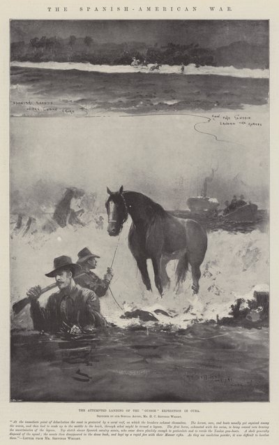 La guerra hispanoamericana, el intento de desembarco de la expedición Gussie en Cuba de Henry Charles Seppings Wright