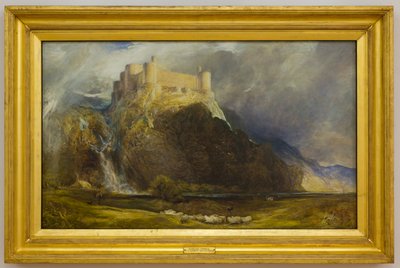 Castillo de Harlech, Cuatro cuadrados a los vientos que soplan, c.1894 (óleo sobre lienzo) de Henry Clarence Whaite