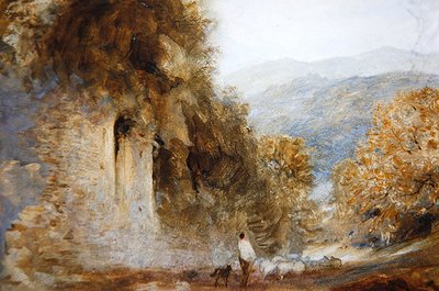 Paisaje romántico, c.1849 de Henry Clarence Whaite