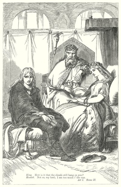 Hamlet (grabado) de Henry Courtney (after) Selous