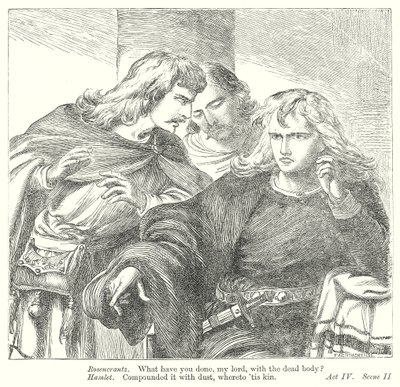 Hamlet (grabado) de Henry Courtney (after) Selous
