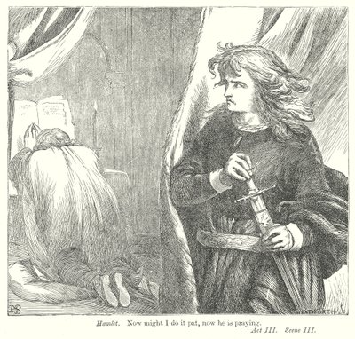 Hamlet (grabado) de Henry Courtney (after) Selous