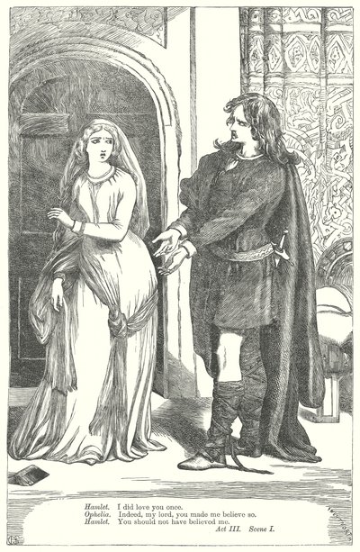 Hamlet (grabado) de Henry Courtney (after) Selous