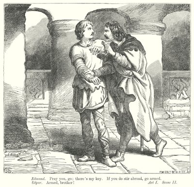 Rey Lear (grabado) de Henry Courtney (after) Selous