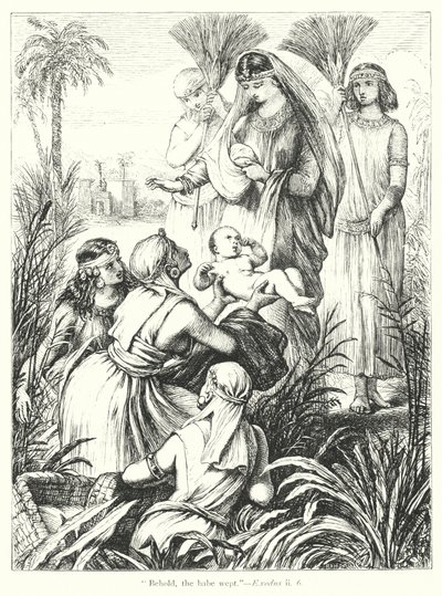 El hallazgo de Moisés de Henry Courtney (after) Selous