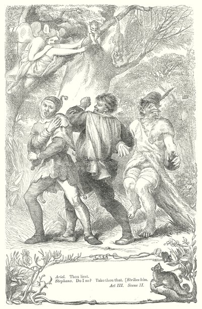 La Tempestad (grabado) de Henry Courtney (after) Selous