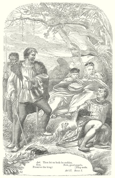 La Tempestad (grabado) de Henry Courtney (after) Selous