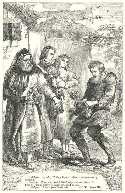 El cuento de invierno (grabado) de Henry Courtney (after) Selous
