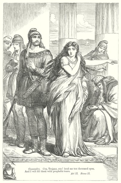 Troilo y Crésida (grabado) de Henry Courtney (after) Selous