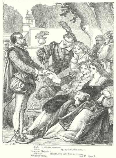 Noche de Reyes (grabado) de Henry Courtney (after) Selous