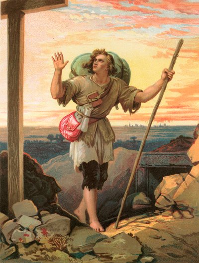 Cristiano a la vista de la cruz de Henry Courtney Selous