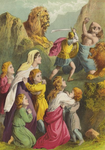 Gran corazón mata al gigante Grim de Henry Courtney Selous
