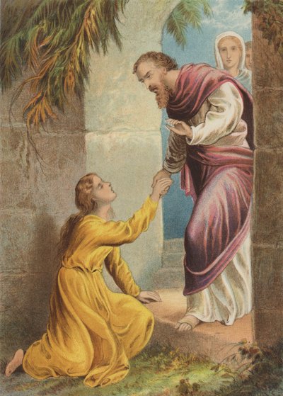 Misericordia desmayándose en la puerta de Henry Courtney Selous