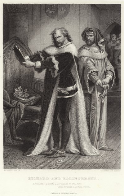 Ricardo y Bolingbroke, Rey Ricardo II, Acto IV, Escena I de Henry Courtney Selous