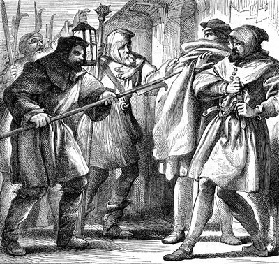 Escena de Mucho Ruido y Pocas Nueces de Shakespeare, 1870 de Henry Courtney Selous