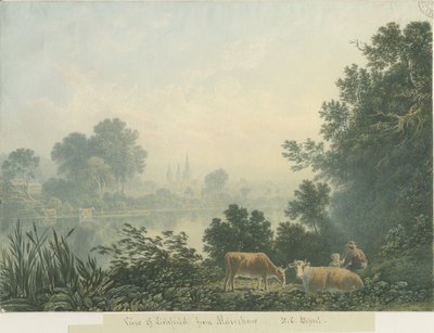Catedral de Lichfield - Vista desde Aldershaw de Henry Curzon Allport