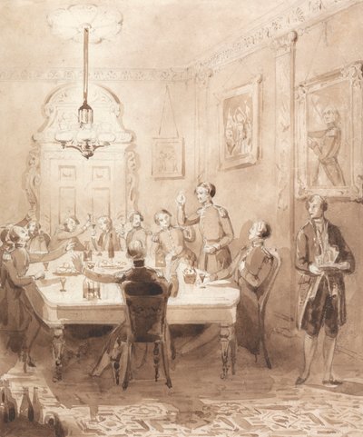 La vida de un noble: Séptima escena - El comedor de Henry Dawe