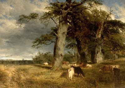 Paisaje en los Dukeries, Nottinghamshire, 1850 de Henry Dawson