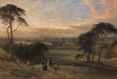 Londres desde la colina de Greenwich [1869, Royal Academy of Arts, Londres, catálogo de la exposición]. de Henry Dawson