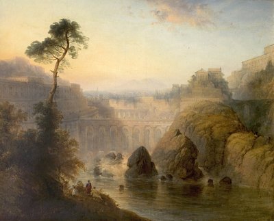 En el Tíber, Italia de Henry Dawson