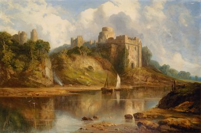 Castillo de Pembroke (óleo sobre lienzo) de Henry Dawson