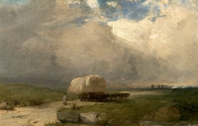 El Carro del Transportista, c.1845 de Henry Dawson